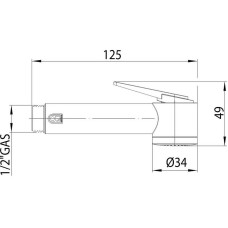 Гигиенический душ Bossini Paloma Flat B00462.045 Белый