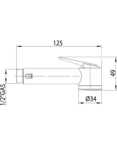 Гигиенический душ Bossini Paloma Flat B00462.045 Белый