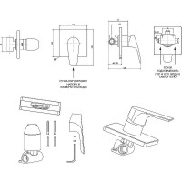 Гигиенический душ со смесителем Aquanet Static 1.01 257144 Хром