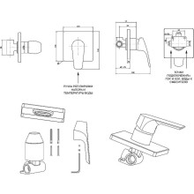 Гигиенический душ со смесителем Aquanet Static 1.01 257144 Хром