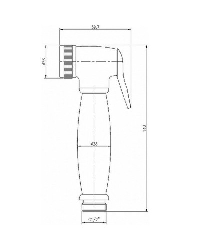 Гигиенический душ со смесителем Aquanet Static 1.01 257144 Хром