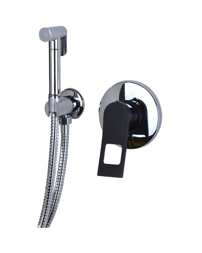 Гигиенический душ со смесителем Bronze de Luxe Element EL28CB Хром Черный