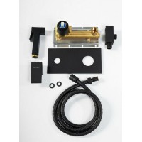 Гигиенический душ со смесителем Cezares UNIKA-DIF-NOP Черный