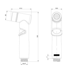 Гигиенический душ Lemark LM8140GM Графит