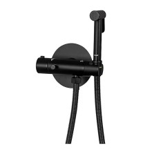 Гигиенический душ со смесителем Gappo G7290-6 с термостатом Черный матовый