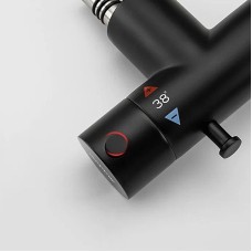 Гигиенический душ со смесителем Gappo G7290-6 с термостатом Черный матовый