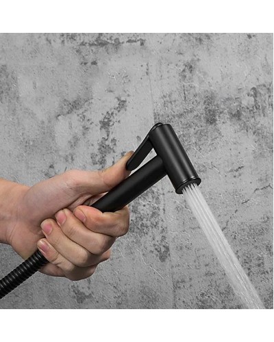 Гигиенический душ со смесителем Gappo G7290-6 с термостатом Черный матовый