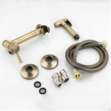 Гигиенический душ со смесителем Frap F7503-4 Бронза