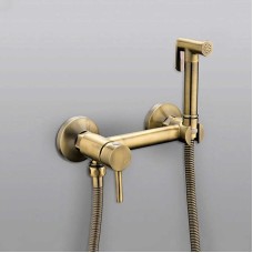 Гигиенический душ со смесителем Frap F7503-4 Бронза
