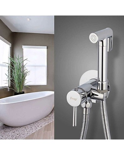 Гигиенический душ со смесителем Frap F7505-2 Хром