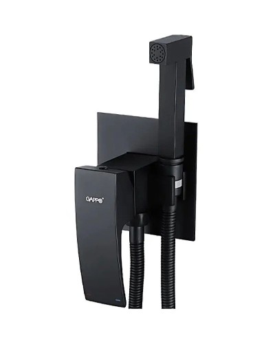 Гигиенический душ со смесителем Gappo G07-6 G7207-6 Черный матовый