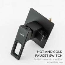 Гигиенический душ со смесителем Gappo G17-6 G7217-6 Черный матовый