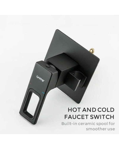 Гигиенический душ со смесителем Gappo G17-6 G7217-6 Черный матовый