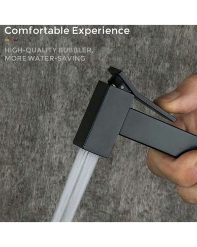 Гигиенический душ со смесителем Gappo G17-6 G7217-6 Черный матовый