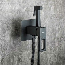 Гигиенический душ со смесителем Gappo G17-6 G7217-6 Черный матовый