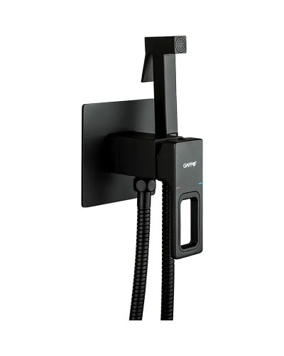 Гигиенический душ со смесителем Gappo G17-6 G7217-6 Черный матовый