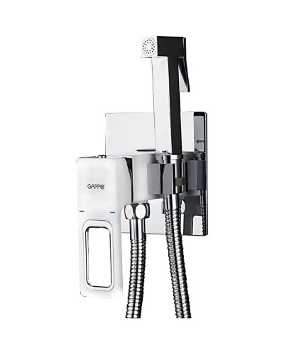 Гигиенический душ со смесителем Gappo G7217-8 Белый Хром