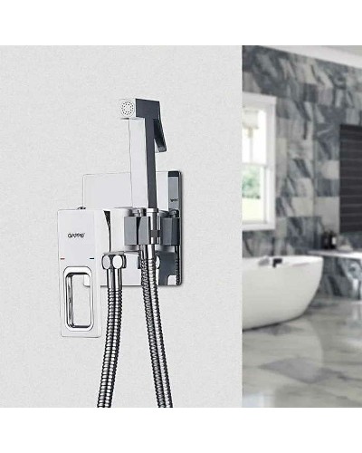 Гигиенический душ со смесителем Gappo G7217-8 Белый Хром