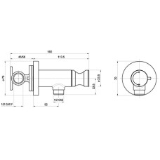Гигиенический душ со смесителем Bossini Paloma Flat E37015B.030 Хром