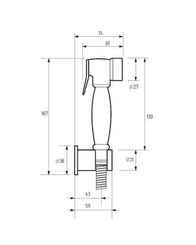 Гигиенический душ Migliore Tonda 30902 Хром