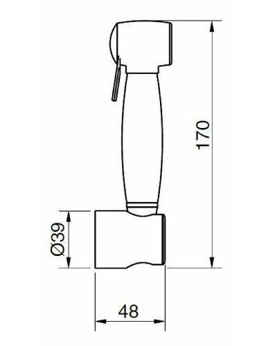 Гигиенический душ Cezares Atlantis ATLANTIS-U-ID-01 Хром