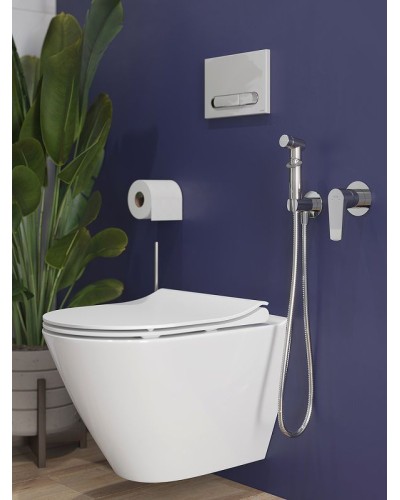 Гигиенический душ со смесителем Cersanit Moduo 64105 Хром