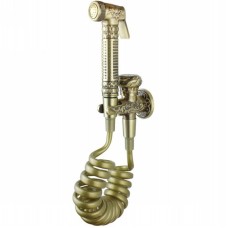 Гигиенический душ с запорным вентилем Bronze de Luxe Royal 10235/1 Бронза