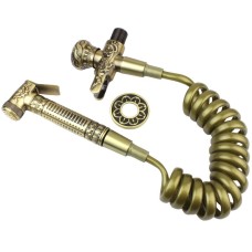 Гигиенический душ с запорным вентилем Bronze de Luxe Royal 10235/1 Бронза