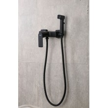 Гигиенический душ со смесителем Frap H71-6 F2071-6 Черный матовый