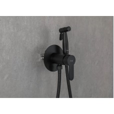 Гигиенический душ со смесителем Frap H801-6 F72801-6 Черный матовый