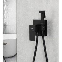 Гигиенический душ со смесителем Frap H802-6 F72802-6 Черный матовый