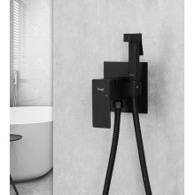 Гигиенический душ со смесителем Frap H802-6 F72802-6 Черный матовый