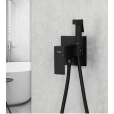 Гигиенический душ со смесителем Frap H802-6 F72802-6 Черный матовый