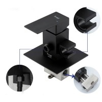 Гигиенический душ со смесителем Frap H802-6 F72802-6 Черный матовый