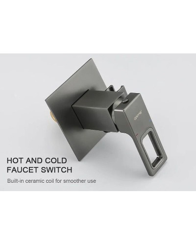 Гигиенический душ со смесителем Gappo G17-9 G7217-9 Оружейная сталь