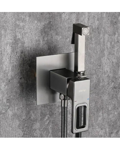 Гигиенический душ со смесителем Gappo G17-9 G7217-9 Оружейная сталь