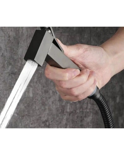 Гигиенический душ со смесителем Gappo G17-9 G7217-9 Оружейная сталь