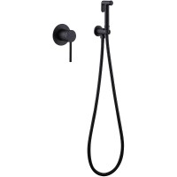 Гигиенический душ со смесителем Abber Emotion AF8825B Черный матовый