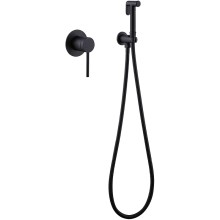 Гигиенический душ со смесителем Abber Emotion AF8825B Черный матовый
