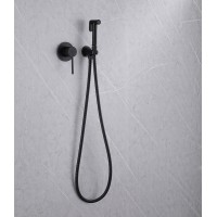 Гигиенический душ со смесителем Abber Emotion AF8825B Черный матовый