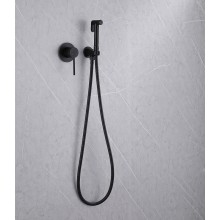 Гигиенический душ со смесителем Abber Emotion AF8825B Черный матовый