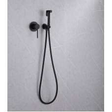 Гигиенический душ со смесителем Abber Emotion AF8825B Черный матовый