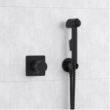 Гигиенический душ со смесителем WasserKRAFT A07436 Черный матовый