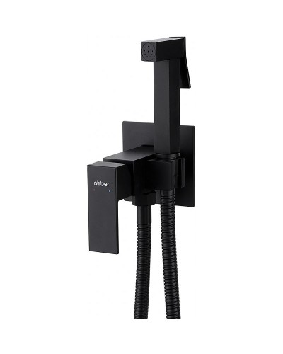 Гигиенический душ со смесителем Abber Daheim AF8226B Черный матовый