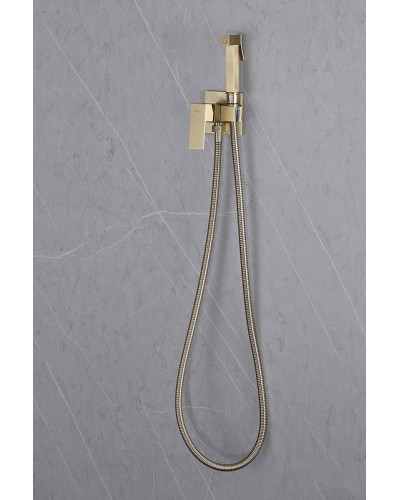 Гигиенический душ со смесителем Abber Daheim AF8226G Золото матовое