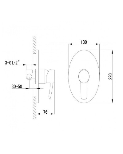 Гигиенический душ со смесителем Lemark Atlantiss LM3219C Хром