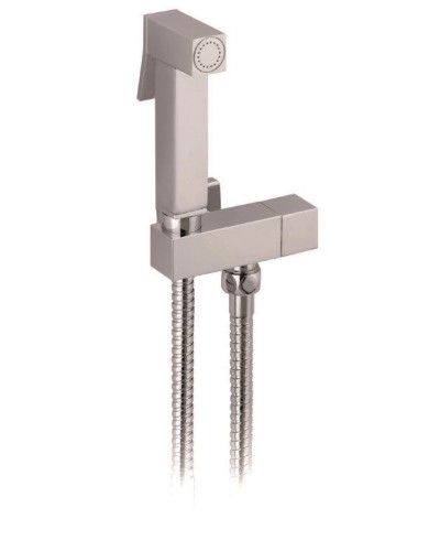 Гигиенический душ с гибким шлангом 120см держателем и запорным вентилем CEZARES CZR-L-DIF-01