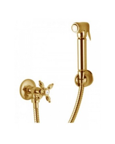 Гигиенический душ с запорным вентилем, со шлангом 120см и держателем CEZARES NOSTALGIA-KS-03/24