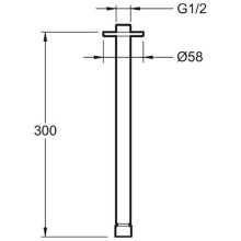 Кронштейн для верхнего душа Jacob Delafon E10043-CP Хром