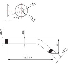 Кронштейн для верхнего душа Lemark LM8031C Хром